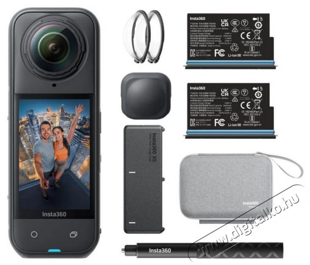 Insta360 X5 Essentials Bundle F&eacute;nyk&eacute;pezőg&eacute;p / kamera - Sport kamera - 4K felbont&aacute;s&uacute; - 519895