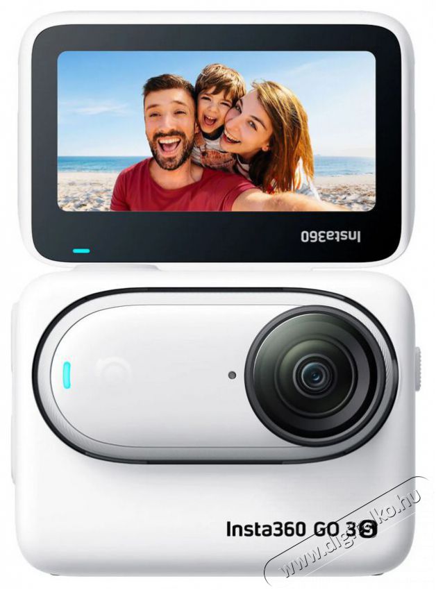 Insta360 GO 3S Arctic 64GB feh&eacute;r sportkamera F&eacute;nyk&eacute;pezőg&eacute;p / kamera - Sport kamera - 4K felbont&aacute;s&uacute; - 514321