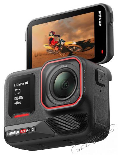 Insta360 Ace Pro 2 Dual Battery sportkamera F&eacute;nyk&eacute;pezőg&eacute;p / kamera - Sport kamera - 4K felbont&aacute;s&uacute; - 516252