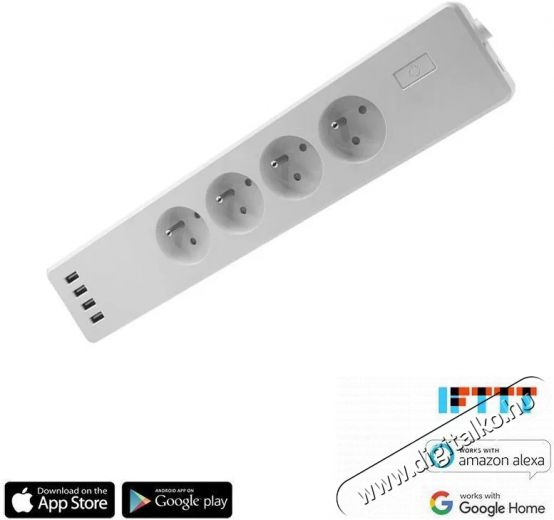 iQtech martLife WT004, Wi-Fi 4x foglalat + 4x USB, 10A H&aacute;ztart&aacute;s / Otthon / K&uuml;lt&eacute;r - Egy&eacute;b h&aacute;ztart&aacute;si term&eacute;k - 522170
