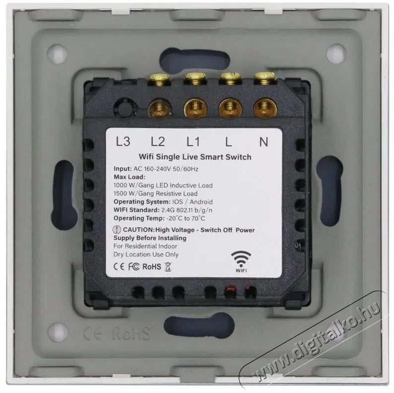 iQtech Millennium, WiFi 2x NoN kapcsol&oacute; Smartlife, fekete Iroda &eacute;s sz&aacute;m&iacute;t&aacute;stechnika - Egy&eacute;b sz&aacute;m&iacute;t&aacute;stechnikai term&eacute;k - 522164