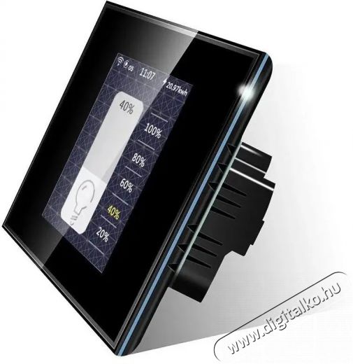 iQtech Millennium L8HSTYB, Wi-Fi Smartlife multifunkci&oacute;s kapcsol&oacute;, fekete H&aacute;ztart&aacute;s / Otthon / K&uuml;lt&eacute;r - Egy&eacute;b h&aacute;ztart&aacute;si term&eacute;k - 522162