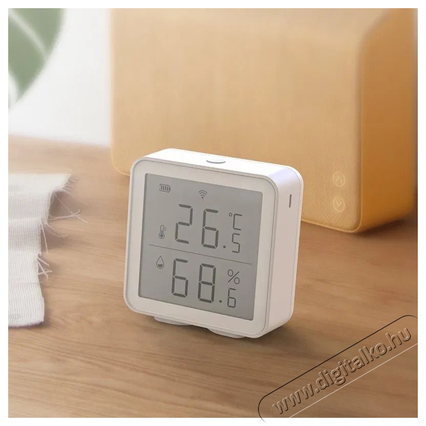 iQtech SmartLife TH01 Wi-Fi hőm&eacute;rs&eacute;klet- &eacute;s p&aacute;ratartalom-&eacute;rz&eacute;kelő kijelzővel H&aacute;ztart&aacute;s / Otthon / K&uuml;lt&eacute;r - Lak&aacute;sfelszerel&eacute;s - Hőm&eacute;rő / barom&eacute;ter - 519527
