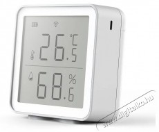 iQtech SmartLife TH01 Wi-Fi hőm&eacute;rs&eacute;klet- &eacute;s p&aacute;ratartalom-&eacute;rz&eacute;kelő kijelzővel H&aacute;ztart&aacute;s / Otthon / K&uuml;lt&eacute;r - Lak&aacute;sfelszerel&eacute;s - Hőm&eacute;rő / barom&eacute;ter - 519527