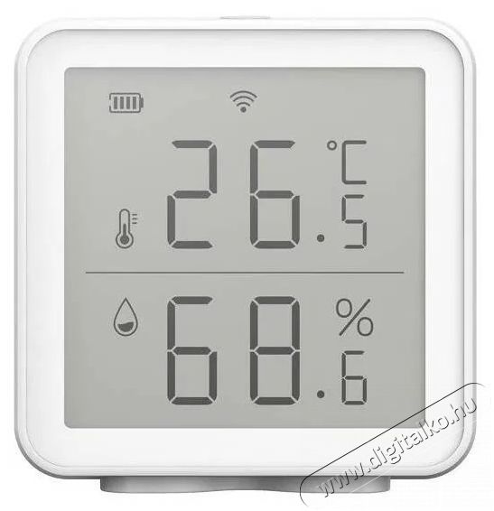 iQtech SmartLife TH01 Wi-Fi hőm&eacute;rs&eacute;klet- &eacute;s p&aacute;ratartalom-&eacute;rz&eacute;kelő kijelzővel H&aacute;ztart&aacute;s / Otthon / K&uuml;lt&eacute;r - Lak&aacute;sfelszerel&eacute;s - Hőm&eacute;rő / barom&eacute;ter - 519527
