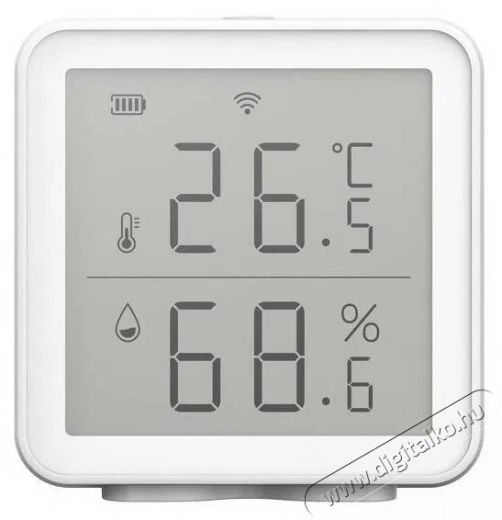iQtech SmartLife TH01 Wi-Fi hőm&eacute;rs&eacute;klet- &eacute;s p&aacute;ratartalom-&eacute;rz&eacute;kelő kijelzővel H&aacute;ztart&aacute;s / Otthon / K&uuml;lt&eacute;r - Lak&aacute;sfelszerel&eacute;s - Hőm&eacute;rő / barom&eacute;ter - 519527