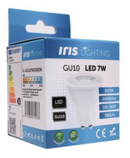 Iris Lighting GU107W3000K 7W 560lm 3000K GU10 LED f&eacute;nyforr&aacute;s H&aacute;ztart&aacute;s / Otthon / K&uuml;lt&eacute;r - Vil&aacute;g&iacute;t&aacute;s / elektromoss&aacute;g - GU10 foglalat&uacute; izz&oacute; - 386632