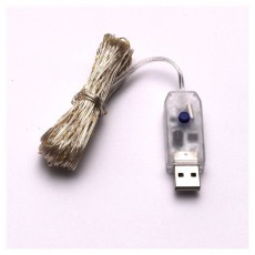 Iris 8 programos 10m/t&aacute;vir&aacute;ny&iacute;t&oacute;s/meleg feh&eacute;r/100db LED-es/USB-s f&eacute;nydekor&aacute;ci&oacute; H&aacute;ztart&aacute;s / Otthon / K&uuml;lt&eacute;r - Vil&aacute;g&iacute;t&aacute;s / elektromoss&aacute;g - Hangulat teremtő vil&aacute;g&iacute;t&aacute;s - 388134