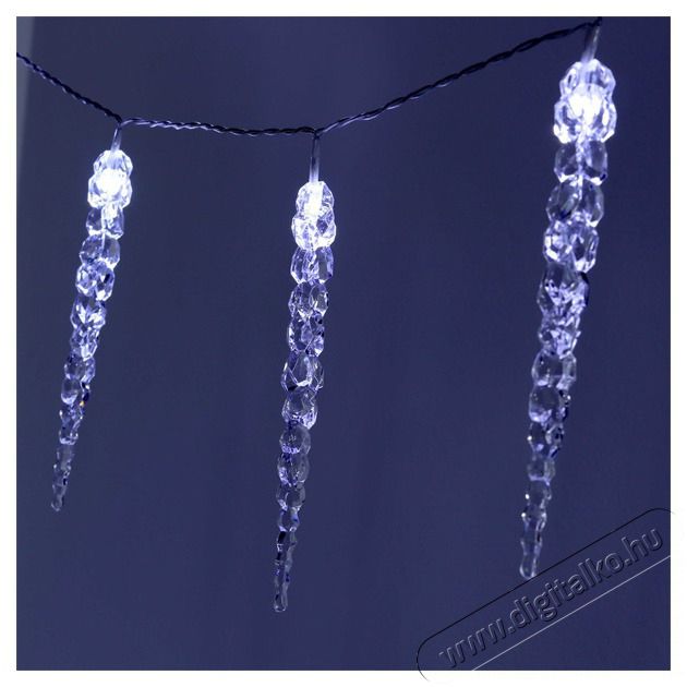 Iris J&eacute;gcsap alak&uacute; S2/20m/IPX5 szabv&aacute;nyos/hideg feh&eacute;r/120db LED-es/napelemes f&eacute;nydekor&aacute;ci&oacute; H&aacute;ztart&aacute;s / Otthon / K&uuml;lt&eacute;r - Vil&aacute;g&iacute;t&aacute;s / elektromoss&aacute;g - Led szalag / f&eacute;nyf&uuml;z&eacute;r - 388160