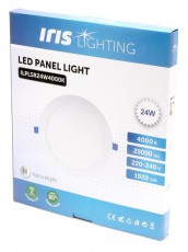 Iris Lighting PLSR-24W 24W/1920lm/4000K &aacute;lmennyezeti k&ouml;r alak&uacute; LED panel H&aacute;ztart&aacute;s / Otthon / K&uuml;lt&eacute;r - Vil&aacute;g&iacute;t&aacute;s / elektromoss&aacute;g - Fali / mennyezeti l&aacute;mpa - 388191