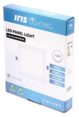Iris Lighting PLSS-12W 12W/820lm/4000K &aacute;lmennyezeti n&eacute;gyzet alak&uacute; led panel H&aacute;ztart&aacute;s / Otthon / K&uuml;lt&eacute;r - Vil&aacute;g&iacute;t&aacute;s / elektromoss&aacute;g - Fali / mennyezeti l&aacute;mpa - 388192