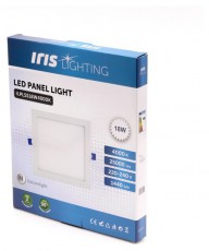 Iris Lighting PLSS-18W 18W/1440lm/4000K &aacute;lmennyezeti n&eacute;gyzet alak&uacute; led panel H&aacute;ztart&aacute;s / Otthon / K&uuml;lt&eacute;r - Vil&aacute;g&iacute;t&aacute;s / elektromoss&aacute;g - Fali / mennyezeti l&aacute;mpa - 388193