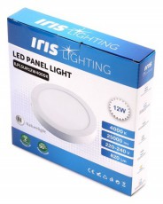 Iris Lighting PLSUR-12W 12W/820lm/4000K mennyezeti k&ouml;r alak&uacute; LED panel H&aacute;ztart&aacute;s / Otthon / K&uuml;lt&eacute;r - Vil&aacute;g&iacute;t&aacute;s / elektromoss&aacute;g - Fali / mennyezeti l&aacute;mpa - 388195