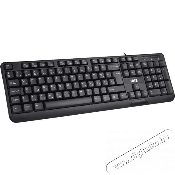 Iris B-13 USB fekete billentyűzet Iroda &eacute;s sz&aacute;m&iacute;t&aacute;stechnika - Billentyűzet / billentyűzet szett - Vezet&eacute;kes - 384918