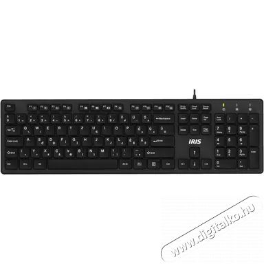 Iris B-23 USB fekete Slim billentyűzet Iroda &eacute;s sz&aacute;m&iacute;t&aacute;stechnika - Billentyűzet / billentyűzet szett - Vezet&eacute;kes - 384914