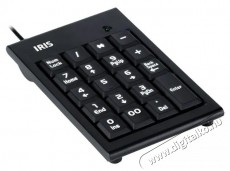 Iris B-15 USB fekete numerikus billentyűzet Iroda &eacute;s sz&aacute;m&iacute;t&aacute;stechnika - Billentyűzet / billentyűzet szett - Vezet&eacute;kes - 384912