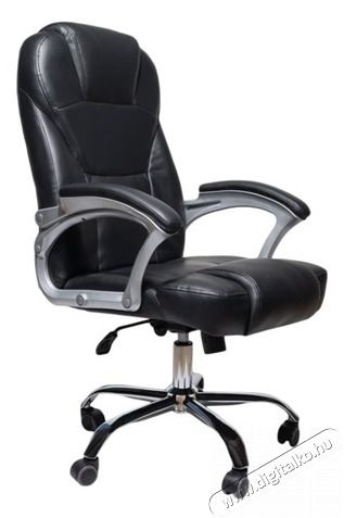 IRISOFFICE Revna Fekete textilbőr főn&ouml;ki fotel Iroda &eacute;s sz&aacute;m&iacute;t&aacute;stechnika - Egy&eacute;b sz&aacute;m&iacute;t&aacute;stechnikai term&eacute;k - 395683