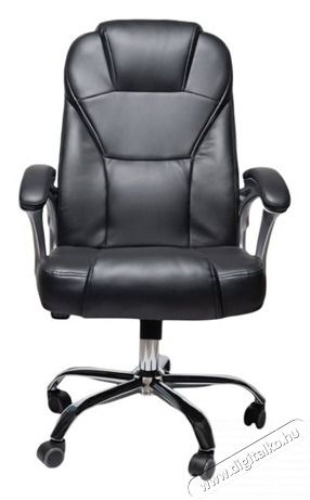 IRISOFFICE Revna Fekete textilbőr főn&ouml;ki fotel Iroda &eacute;s sz&aacute;m&iacute;t&aacute;stechnika - Egy&eacute;b sz&aacute;m&iacute;t&aacute;stechnikai term&eacute;k - 395683