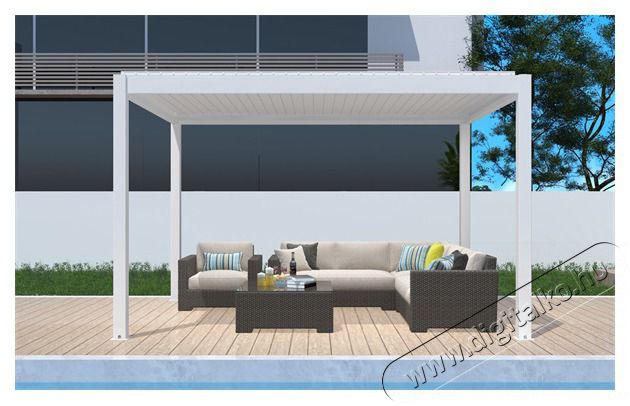 Iris MP-103WH feh&eacute;r 3x4 m pergola H&aacute;ztart&aacute;s / Otthon / K&uuml;lt&eacute;r - K&uuml;lt&eacute;r / kerti term&eacute;k / grill - Kerti b&uacute;tor - 397805