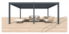 Iris MP-106GR szürke 6x4 m pergola Háztartás / Otthon / Kültér - Kültér / kerti termék / grill - Kerti bútor - 397806