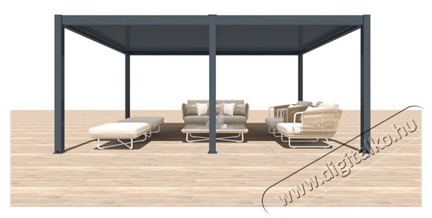 Iris MP-106GR sz&uuml;rke 6x4 m pergola H&aacute;ztart&aacute;s / Otthon / K&uuml;lt&eacute;r - K&uuml;lt&eacute;r / kerti term&eacute;k / grill - Kerti b&uacute;tor - 397806
