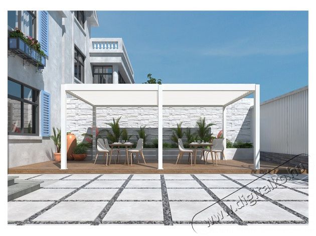 Iris MP-106WH feh&eacute;r 6x4 m pergola H&aacute;ztart&aacute;s / Otthon / K&uuml;lt&eacute;r - K&uuml;lt&eacute;r / kerti term&eacute;k / grill - Kerti b&uacute;tor - 397807