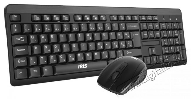 Iris C-25 vezet&eacute;k n&eacute;lk&uuml;li fekete billentyűzet + eg&eacute;r Iroda &eacute;s sz&aacute;m&iacute;t&aacute;stechnika - Billentyűzet / billentyűzet szett - Vezet&eacute;k n&eacute;lk&uuml;li - 384909
