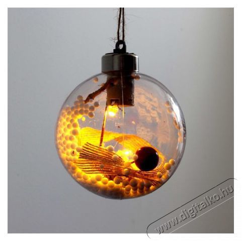 Iris G&ouml;mb alak&uacute; /G/ 8cm meleg feh&eacute;r műanyag-akril LED-es f&eacute;nydekor&aacute;ci&oacute; H&aacute;ztart&aacute;s / Otthon / K&uuml;lt&eacute;r - Vil&aacute;g&iacute;t&aacute;s / elektromoss&aacute;g - Hangulat teremtő vil&aacute;g&iacute;t&aacute;s - 388669