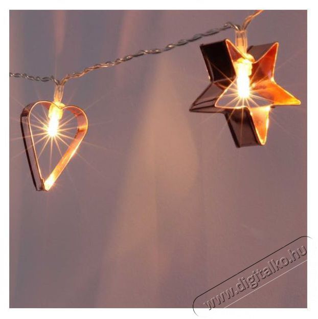 Iris Csillag+sz&iacute;v alak&uacute; f&eacute;m/2m/meleg feh&eacute;r/10db LED-es/3xAA elemes f&eacute;nydekor&aacute;ci&oacute; H&aacute;ztart&aacute;s / Otthon / K&uuml;lt&eacute;r - Vil&aacute;g&iacute;t&aacute;s / elektromoss&aacute;g - Led szalag / f&eacute;nyf&uuml;z&eacute;r - 388958