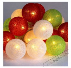 Iris G&ouml;mb alak&uacute; 6cm/sz&iacute;nes fonott/3m/piros-feh&eacute;r-z&ouml;ld/20db LED-es/USB-s f&eacute;nydekor&aacute;ci&oacute; H&aacute;ztart&aacute;s / Otthon / K&uuml;lt&eacute;r - Vil&aacute;g&iacute;t&aacute;s / elektromoss&aacute;g - Led szalag / f&eacute;nyf&uuml;z&eacute;r - 388957