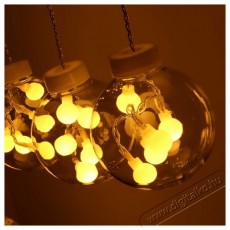 Iris G&ouml;mb alak&uacute; 8 programos/2,5m/t&aacute;vir&aacute;ny&iacute;t&oacute;s/meleg feh&eacute;r/12db LED-es USB-s f&eacute;nydekor&aacute;ci&oacute; H&aacute;ztart&aacute;s / Otthon / K&uuml;lt&eacute;r - Vil&aacute;g&iacute;t&aacute;s / elektromoss&aacute;g - Led szalag / f&eacute;nyf&uuml;z&eacute;r - 388945