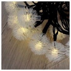 Iris Z&uacute;zmara alak&uacute; 3cm/6m/IPX3 szabv&aacute;nyos/meleg feh&eacute;r/30db LED-es/napelemes f&eacute;nydekor&aacute;ci&oacute; H&aacute;ztart&aacute;s / Otthon / K&uuml;lt&eacute;r - Vil&aacute;g&iacute;t&aacute;s / elektromoss&aacute;g - Led szalag / f&eacute;nyf&uuml;z&eacute;r - 388931