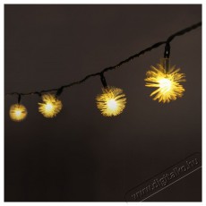 Iris Z&uacute;zmara alak&uacute; 3cm/6m/IPX3 szabv&aacute;nyos/meleg feh&eacute;r/30db LED-es/napelemes f&eacute;nydekor&aacute;ci&oacute; H&aacute;ztart&aacute;s / Otthon / K&uuml;lt&eacute;r - Vil&aacute;g&iacute;t&aacute;s / elektromoss&aacute;g - Led szalag / f&eacute;nyf&uuml;z&eacute;r - 388931