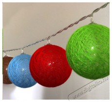 Iris G&ouml;mb alak&uacute; 6cm/sz&iacute;nes fonott/3m/barna-piros-k&eacute;k-z&ouml;ld/20db LED-es/USB-s f&eacute;nydekor&aacute;ci&oacute; H&aacute;ztart&aacute;s / Otthon / K&uuml;lt&eacute;r - Vil&aacute;g&iacute;t&aacute;s / elektromoss&aacute;g - Led szalag / f&eacute;nyf&uuml;z&eacute;r - 388707