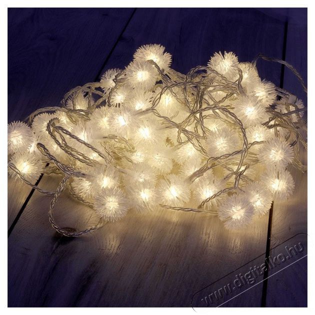 Iris Z&uacute;zmara alak&uacute; 3cm/10m/meleg feh&eacute;r/80db LED-es USB-s f&eacute;nydekor&aacute;ci&oacute; H&aacute;ztart&aacute;s / Otthon / K&uuml;lt&eacute;r - Vil&aacute;g&iacute;t&aacute;s / elektromoss&aacute;g - Led szalag / f&eacute;nyf&uuml;z&eacute;r - 388652