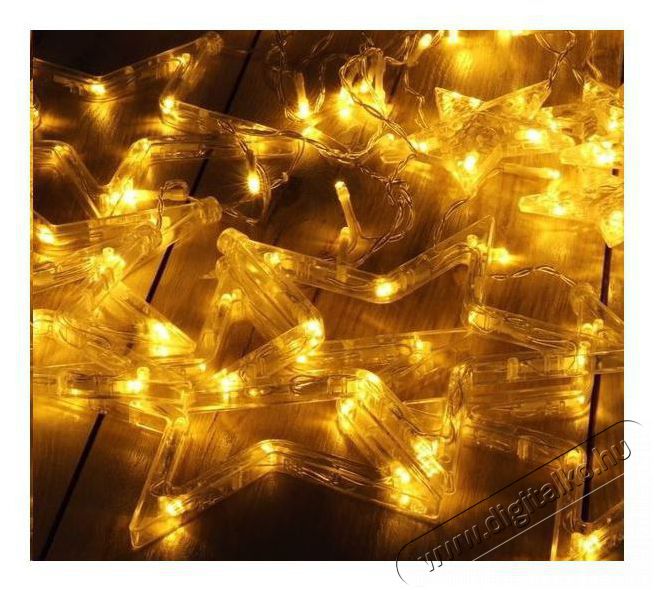 Iris Csillag alak&uacute; fix f&eacute;nyű/2,5m/meleg feh&eacute;r/12db LED-es USB-s f&eacute;nydekor&aacute;ci&oacute; H&aacute;ztart&aacute;s / Otthon / K&uuml;lt&eacute;r - Vil&aacute;g&iacute;t&aacute;s / elektromoss&aacute;g - Led szalag / f&eacute;nyf&uuml;z&eacute;r - 388990