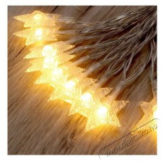 Iris Csillag alak&uacute; fix f&eacute;nyű/3m/meleg feh&eacute;r/20db LED-es/3xAA elemes f&eacute;nydekor&aacute;ci&oacute; H&aacute;ztart&aacute;s / Otthon / K&uuml;lt&eacute;r - Vil&aacute;g&iacute;t&aacute;s / elektromoss&aacute;g - Led szalag / f&eacute;nyf&uuml;z&eacute;r - 388993