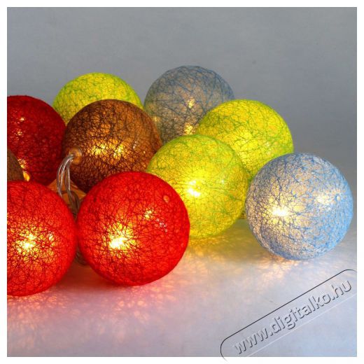 Iris G&ouml;mb alak&uacute; 6cm/sz&iacute;nes fonott/1,5m/barna-piros-k&eacute;k-z&ouml;ld/10db LED-es/USB-s f&eacute;nydekor&aacute;ci&oacute; H&aacute;ztart&aacute;s / Otthon / K&uuml;lt&eacute;r - Vil&aacute;g&iacute;t&aacute;s / elektromoss&aacute;g - Led szalag / f&eacute;nyf&uuml;z&eacute;r - 388692