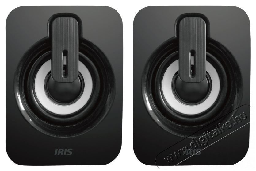Iris H-13 fekete USB hangfal Audio-Video / Hifi / Multim&eacute;dia - Hangfal - Hangfalszett - &Aacute;ll&oacute; / front hangfal - 385406