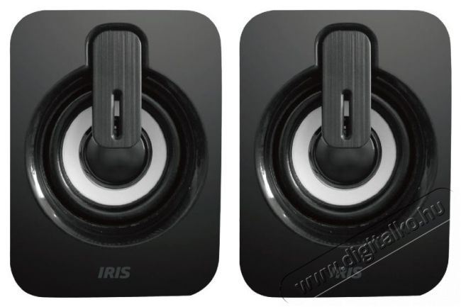 Iris H-13 fekete USB hangfal Audio-Video / Hifi / Multim&eacute;dia - Hangfal - Hangfalszett - &Aacute;ll&oacute; / front hangfal - 385406