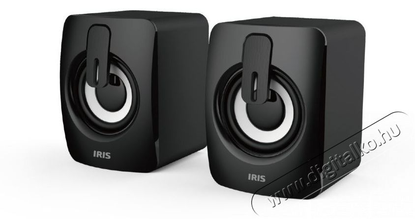 Iris H-13 fekete USB hangfal Audio-Video / Hifi / Multim&eacute;dia - Hangfal - Hangfalszett - &Aacute;ll&oacute; / front hangfal - 385406