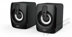 Iris H-13 fekete USB hangfal Audio-Video / Hifi / Multim&eacute;dia - Hangfal - Hangfalszett - &Aacute;ll&oacute; / front hangfal - 385406