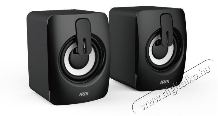Iris H-13 fekete USB hangfal Audio-Video / Hifi / Multim&eacute;dia - Hangfal - Hangfalszett - &Aacute;ll&oacute; / front hangfal - 385406
