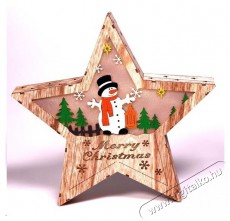 Iris Csillag alak&uacute; h&oacute;ember mint&aacute;s/30x30cm/meleg feh&eacute;r LED-es fa f&eacute;nydekor&aacute;ci&oacute; H&aacute;ztart&aacute;s / Otthon / K&uuml;lt&eacute;r - Vil&aacute;g&iacute;t&aacute;s / elektromoss&aacute;g - Hangulat teremtő vil&aacute;g&iacute;t&aacute;s - 388995