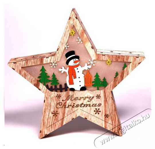 Iris Csillag alak&uacute; h&oacute;ember mint&aacute;s/30x30cm/meleg feh&eacute;r LED-es fa f&eacute;nydekor&aacute;ci&oacute; H&aacute;ztart&aacute;s / Otthon / K&uuml;lt&eacute;r - Vil&aacute;g&iacute;t&aacute;s / elektromoss&aacute;g - Hangulat teremtő vil&aacute;g&iacute;t&aacute;s - 388995