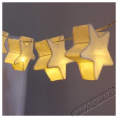 Iris Csillag alak&uacute; pap&iacute;r 160cm/meleg feh&eacute;r/10db LED-es/2xAA elemes f&eacute;nydekor&aacute;ci&oacute; H&aacute;ztart&aacute;s / Otthon / K&uuml;lt&eacute;r - Vil&aacute;g&iacute;t&aacute;s / elektromoss&aacute;g - Hangulat teremtő vil&aacute;g&iacute;t&aacute;s - 389021