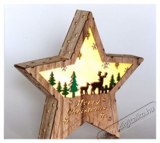 Iris Csillag alak&uacute; r&eacute;nszarvas mint&aacute;s/30x30cm/meleg feh&eacute;r LED-es fa f&eacute;nydekor&aacute;ci&oacute; H&aacute;ztart&aacute;s / Otthon / K&uuml;lt&eacute;r - Vil&aacute;g&iacute;t&aacute;s / elektromoss&aacute;g - Hangulat teremtő vil&aacute;g&iacute;t&aacute;s - 389022