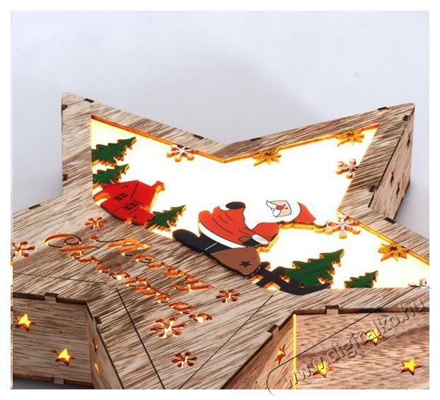 Iris Csillag alak&uacute; T&eacute;lap&oacute; mint&aacute;s/30x30cm/meleg feh&eacute;r LED-es fa f&eacute;nydekor&aacute;ci&oacute; H&aacute;ztart&aacute;s / Otthon / K&uuml;lt&eacute;r - Vil&aacute;g&iacute;t&aacute;s / elektromoss&aacute;g - Hangulat teremtő vil&aacute;g&iacute;t&aacute;s - 389023