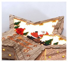 Iris Csillag alak&uacute; T&eacute;lap&oacute; mint&aacute;s/30x30cm/meleg feh&eacute;r LED-es fa f&eacute;nydekor&aacute;ci&oacute; H&aacute;ztart&aacute;s / Otthon / K&uuml;lt&eacute;r - Vil&aacute;g&iacute;t&aacute;s / elektromoss&aacute;g - Hangulat teremtő vil&aacute;g&iacute;t&aacute;s - 389023