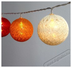Iris G&ouml;mb alak&uacute; 6cm/sz&iacute;nes fonott/1,5m/piros-narancs-meleg feh&eacute;r/10db LED-es/USB-s f&eacute;nydekor&aacute;ci&oacute; H&aacute;ztart&aacute;s / Otthon / K&uuml;lt&eacute;r - Vil&aacute;g&iacute;t&aacute;s / elektromoss&aacute;g - Led szalag / f&eacute;nyf&uuml;z&eacute;r - 388546